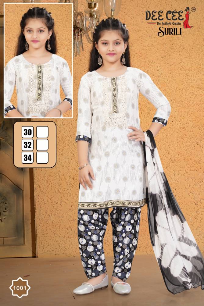 Surili By Deecee Rayon Printed Kurti Bottom With Dupatta Girls Wear Wholesale Price In Surat
